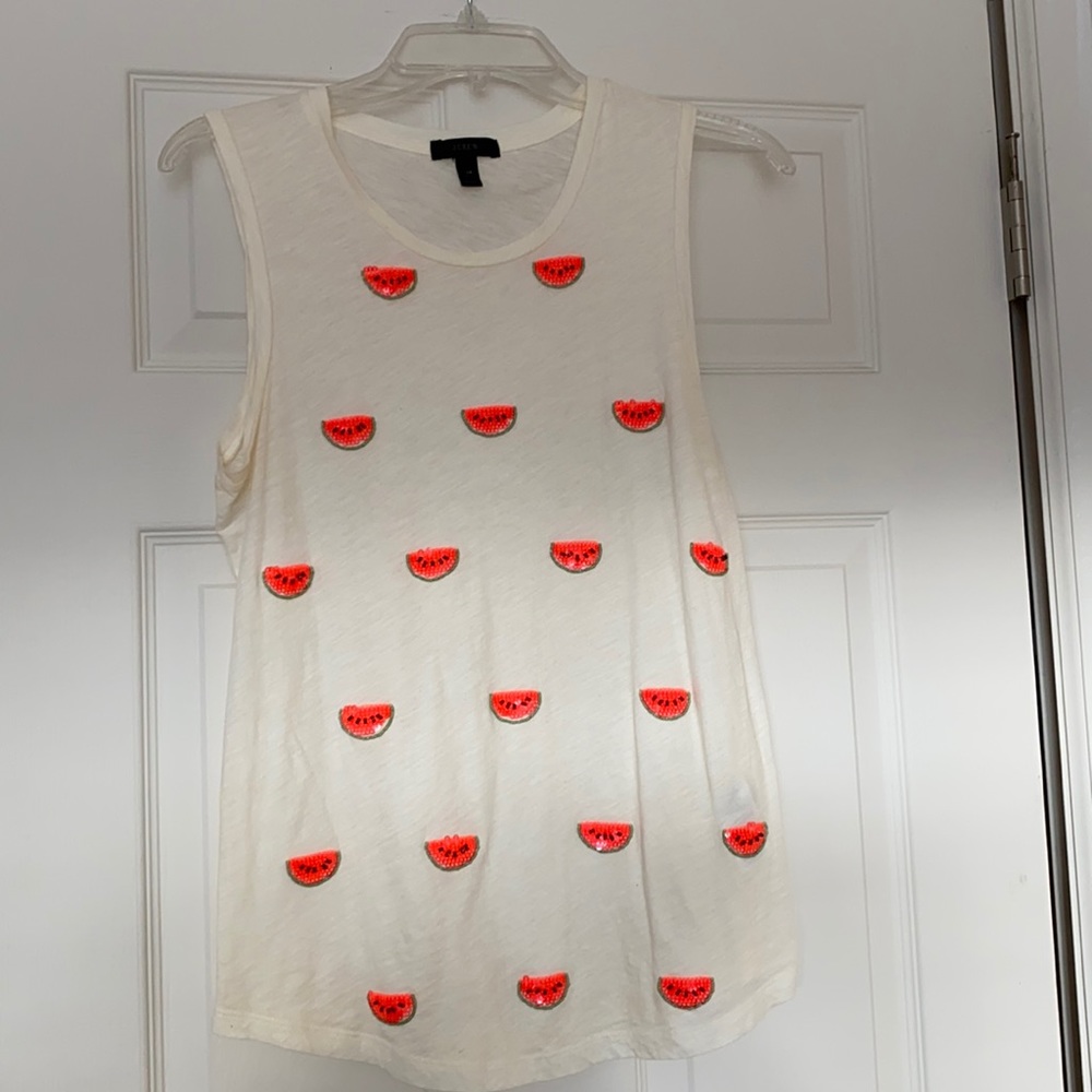 J Crew sequined tank size XS